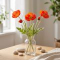 Papoula laranja 60cm 3pcs | Floristik24.pt