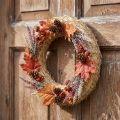 Guirlanda de palha decorativa de 25 cm, estilo natural, para decoração DIY (10 peças). | Floristik24.pt