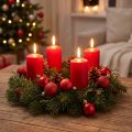 Mini bola de Natal vermelha Ø3cm 14 peças | Floristik24.pt