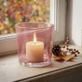Pote de vidro Ø10cm A8,5cm rosa velho | Floristik24.pt