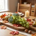 Uvas artificiais decorativas para uma decoração de mesa elegante. | Floristik24.pt