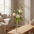 Rose branch crème / rosé 100cm | Floristik24.pt