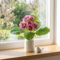 Prímula Flores Artificiais Prímula Rosa A25cm | Floristik24.pt