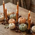 Velas cônicas vela curta de cera caramelo 21x110mm 6 un | Floristik24.pt