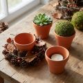 Vaso de barro Ø7cm altura 6cm 10 unidades | Floristik24.pt