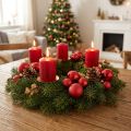 Mini bolas de Natal vermelhas foscas/brilhantes Ø2,5cm 22 unidades | Floristik24.pt