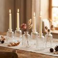 Garrafas decorativas castiçal mini vasos vidro Alt.11cm 6 unid. | Floristik24.pt