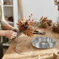 Fio de alumínio prateado, fio para artesanato, fio decorativo, 1,5 mm, 1000 g para joias, arranjos florais e projetos de faça você mesmo. | Floristik24.pt