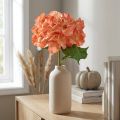 Hortênsia artificial Flor decorativa gigante salmão Ø23cm C84cm | Floristik24.pt