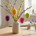 Ovos de Páscoa para Pendurar Verde Amarelo Rosa Berry 11cm 4 Pcs | Floristik24.pt