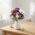 Buquê artificial de anêmonas, decoração de primavera, versátil e com design moderno, 26 cm. | Floristik24.pt