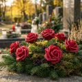 Rosa de espuma Ø6cm Vermelha 27 unidades | Floristik24.pt