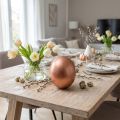 Decoração de ovo de avestruz soprada Decoração de Páscoa cobre Ø12cm Alt.14cm | Floristik24.pt