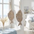 Suporte decorativo de madeira para peixes, 21 cm, 2 peças | Floristik24.pt