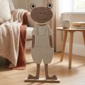 Sapo decorativo de feltro com macacão figura decorativa bege em feltro Alt.51,5cm | Floristik24.pt