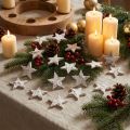 Mini estrelas de bétula de 2 cm a 2,5 cm, pintadas de branco, 150 unidades | Floristik24.pt