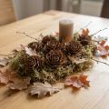 Cones de cedro cortados em