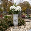 Vaso grave vaso em poliresina com motivo de anjo para encaixar Alt.29cm | Floristik24.pt