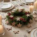 Decoração dispersa estrelas de madeira Natal natural Ø4cm 72 unidades | Floristik24.pt