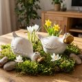 Pato decorativo de cerâmica, peça perfeita para dar destaque à sua sala de estar, 13 cm, 2 unidades. | Floristik24.pt