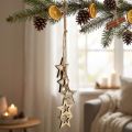 Cabide decorativo para árvore estrela 50cm natural 1ud | Floristik24.pt