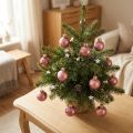Mini bola de Natal bolas de vidro rosa antigas Ø2,5cm 22 peças | Floristik24.pt