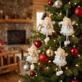 Decoração de árvore com pingente de anjo Decoração de Natal Alt.13,5cm 4 peças | Floristik24.pt