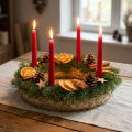 Base para coroa de palha, 35 cm, conjunto de 2, coroa de porta, coroa do Advento | Floristik24.pt