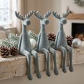 Elk Decorative Edge Sitter H31cm Cinza 3 peças | Floristik24.pt