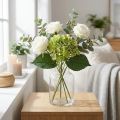 Hortênsia artificial, decoração com flores, flor de seda verde L44cm | Floristik24.pt