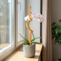 Estaca para orquídeas, de plástico, laranja, para suporte de orquídeas trepadeiras, 64 cm de altura. | Floristik24.pt