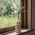 Deco garrafa de vidro decoração de garrafa de vidro trançada Ø9,5cm A31cm | Floristik24.pt