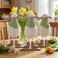 Decoração de Páscoa ovelhas decoração de mesa Figuras de decoração de Páscoa 37cm 3 peças | Floristik24.pt