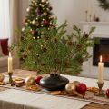 Galhos de pinheiro artificiais com pinhas, 48 cm – Decoração de Natal, conjunto de 3 galhos de pinheiro, verde | Floristik24.pt