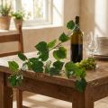 Decoração artificial de vinho plantas artificiais ramos verdes L78cm | Floristik24.pt
