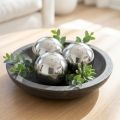 Bolas de aço inoxidável para decoração Ø6cm 10 un | Floristik24.pt