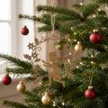 Guirlanda de anjo, decoração de Natal, anjo para pendurar, pingente de metal dourado Alt.14cm L15.5 | Floristik24.pt