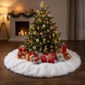 Manta de árvore de Natal redonda com base de neve Ø100cm | Floristik24.pt