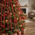 Decoração de porta glamorosa com enfeites brilhantes para festas e comemorações. | Floristik24.pt