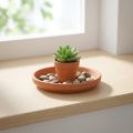 Base para vasos, terracota, tigela para comida, base para arranjo Ø8,8cm | Floristik24.pt