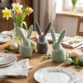 Decoração de coelho da Páscoa com colar de pérolas, coelho para sala de estar e mesa de Páscoa, 13 cm, 3 peças | Floristik24.pt
