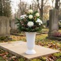 Vaso Lilia branco Ø23cm 1ud | Floristik24.pt