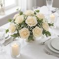 Rosas de espuma Baunilha Rosas artificiais Ø6cm 27 unidades | Floristik24.pt