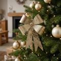 Arco para pendurar, decorações para árvores de Natal, decoração de metal dourado, aparência antiga Alt.23cm L16cm | Floristik24.pt