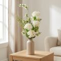 Buquê de flores artificiais: arbusto bola de neve, cardo-selvagem, samambaia, 65cm - decoração, aparência natural, fácil de cuidar. | Floristik24.pt
