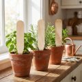 Estacas de jardim estacas de madeira para ervas e Co 10 cm 12 unidades | Floristik24.pt
