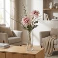 Crisântemos Artificiais Rosa Malva Ø13cm C72cm 2pcs | Floristik24.pt