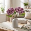 Hortênsias artificiais roxas flores artificiais hortênsia 34 cm 2 peças | Floristik24.pt