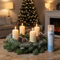 Spray de neve prateado com glitter para janelas e decoração de inverno, 150ml | Floristik24.pt