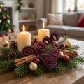 Decoração a seco Palmeira Masculino vinho tinto 25 peças | Floristik24.pt
